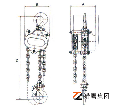 VT手拉葫蘆結(jié)構(gòu)